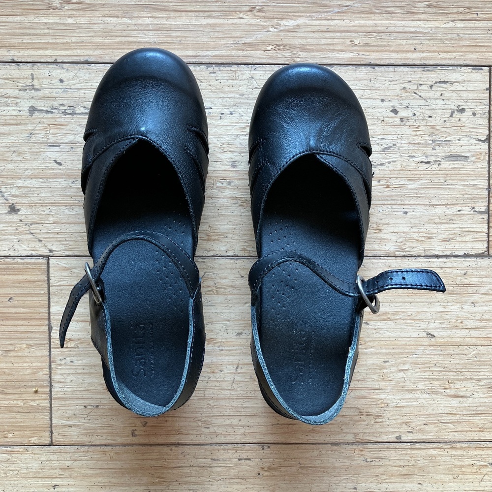 Sanita black clog size 40 Margrethe style